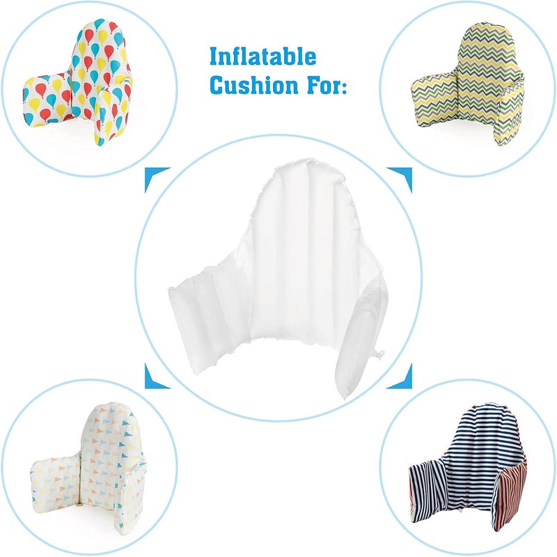 DADOUMAN Inflatable Cushion Insert for IKEA Antilop High Chair, Cushion Insert Only, White, 28" L x 14"(Inflated) - Image 3